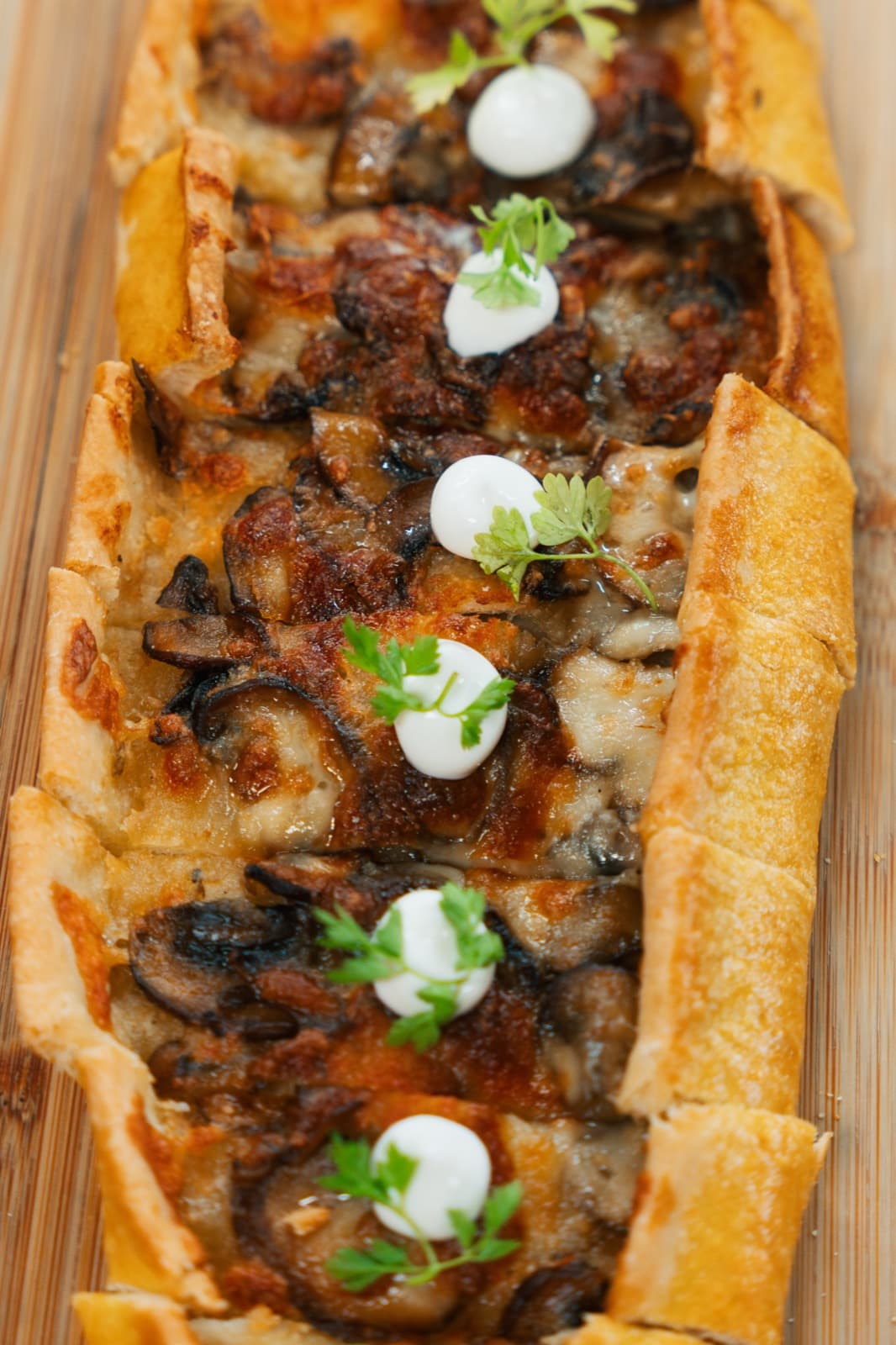 Wild mushroom flatbread from the Storys kitchen